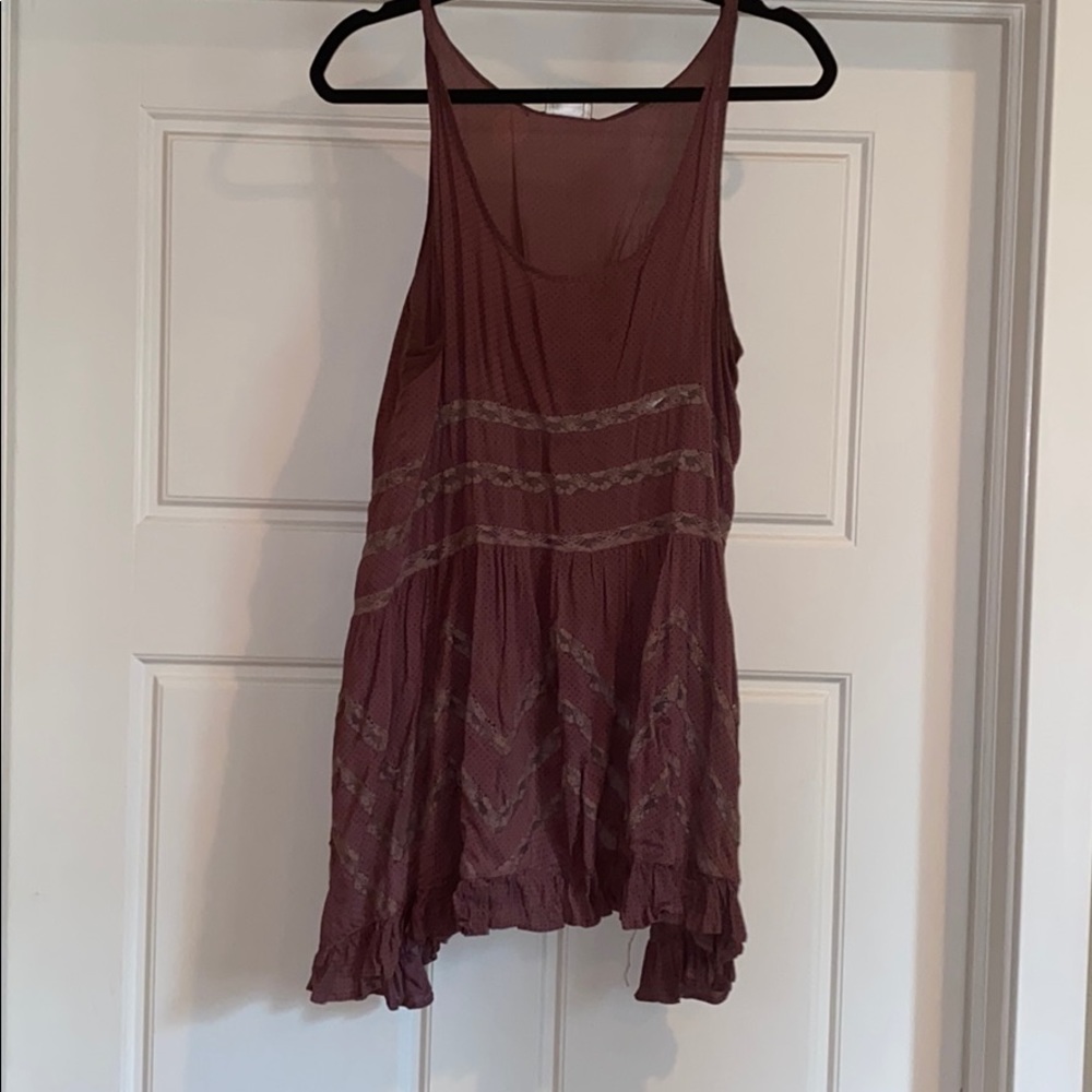 Free People Lace inset tunic